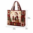 thumbnail image 3 of Christmas Quilted Tote Bag for Women,Large Open‑Top Foldable Shoulder Carryall Bag,Versatile Handbag for Travel,Work,College,Shopping and Daily Use B, 3 of 6