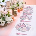 thumbnail image 4 of Butterfly Theme Party Supplies Set Disposable Tableware Includes 10pcs 7 Inch Plates 10pcs 9 Inch Plates 20pcs Napkins Colorful Birthday Celebration Decorations for adult Events, 4 of 5