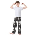 thumbnail image 3 of Boy's Pajama Pants Boys' Long Sleep Pants Children's Pajama Pants Loose Fitting Pajama Pants are Convenient to Put on and Take off M Halloween Skeletons, 3 of 9