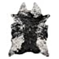 thumbnail image 3 of Luxe Faux Cowhide Rug for Rustic and Western Decor | Low Pile Faux Fur Rug with Salt/Pepper Black + White Cow Print | Cruelty-Free Fade Resistant Living Room Rugs | 5-1/4 x 7-1/2 ft, 3 of 10