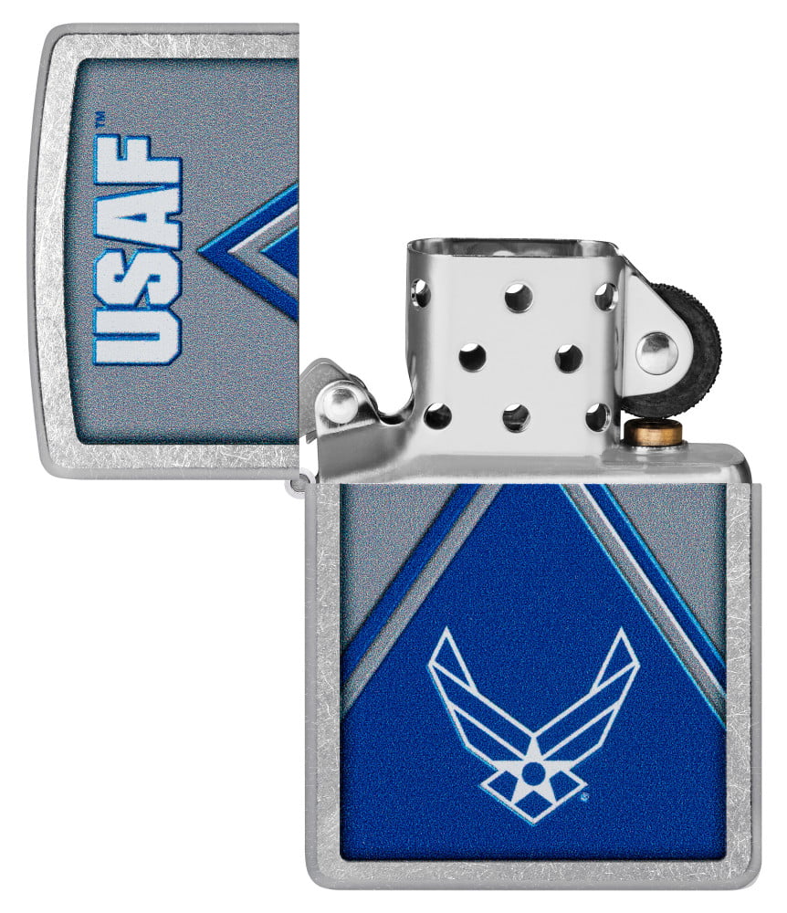 Zippo U.S. Air Force Design Street Chrome Pocket Lighter