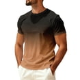 thumbnail image 2 of Dwellite Men's Swim Shirts, Sun Short Sleeve Crew Neck Tops, Quick Dry T-Shirt for Fishing and Surfing 2026 Light Brown 2XL, 2 of 6