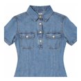 thumbnail image 3 of Vestido George para Mujer Botones Azul Talla CH, 3 of 4