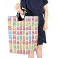 thumbnail image 4 of Yayeee Freestanding Laundry Hamper with Handle Collapsible Large Storage Basket for Clothes, Gummy Bear Pattern, 4 of 7