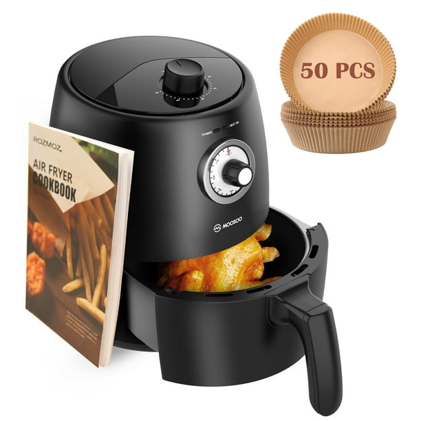 MOOSOO Air Fryer 2Qt Air Fryer Oven With Time/Temp Control, Air Fryer