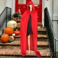 thumbnail image 3 of Capa con capucha Salvador para Cosplay de Halloween Navidad Rojo, 3 of 10