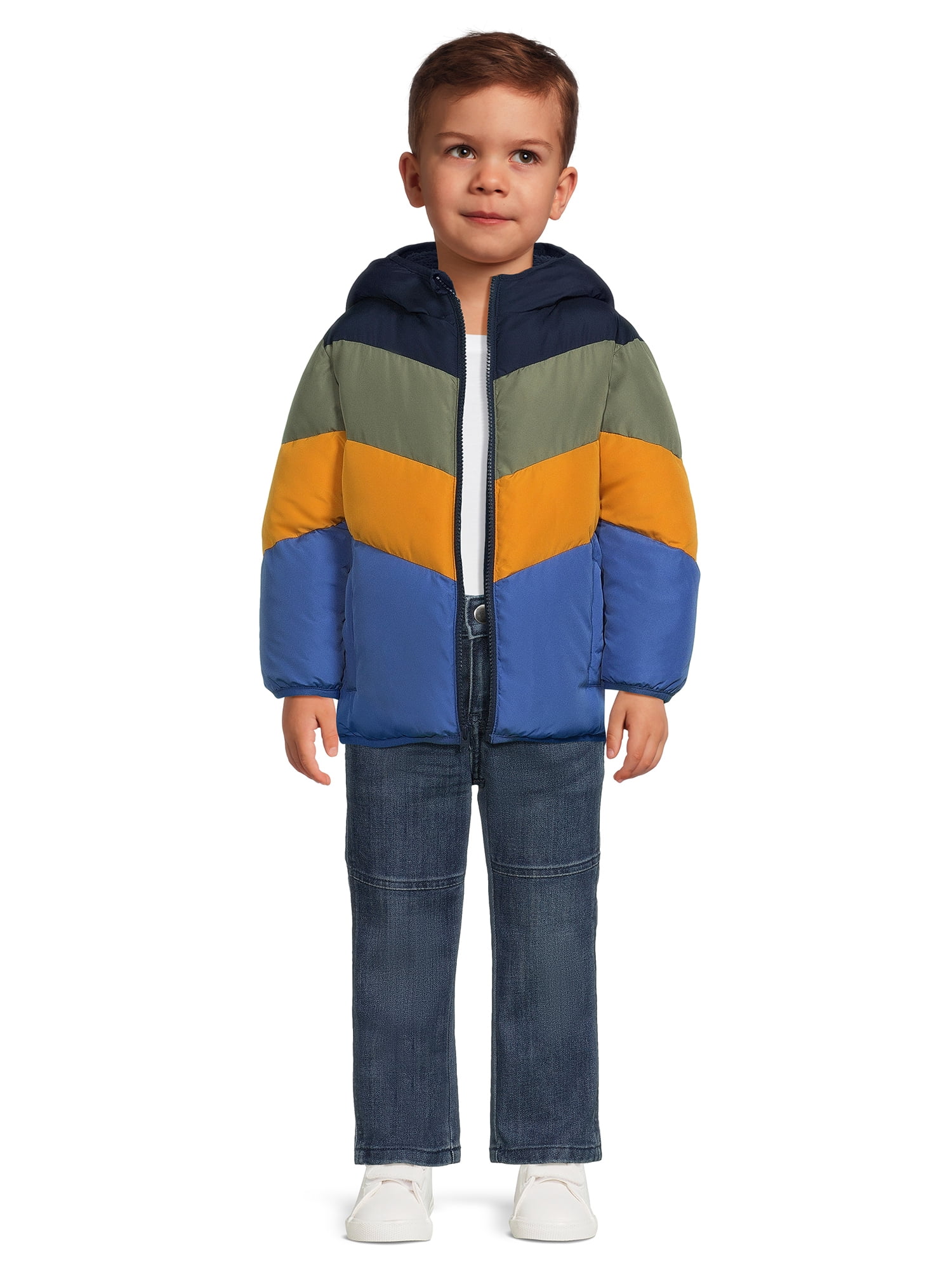 Swiss Tech Baby and Toddler Boy Heavyweight Puffer Jacket, Sizes 12M-5T