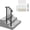 Black 1 step, variant on Outvita Handrails for Outdoor Steps, Black Wrought Iron Handrail Fits 1 Step, Transitional Handrail with Installation Kit, Stair Railing for Concrete Steps or Wooden Stairs