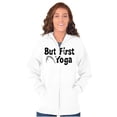 thumbnail image 3 of 1st Yoga Relaxing Meditation Namaste Zip Hoodie Sweatshirt Women Brisco Brands X, 3 of 6