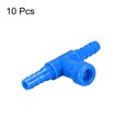 thumbnail image 3 of Válvula de aire para acuario en forma de T, válvulas de control de bomba de aire de 2 vías para tanque de peces, plástico azul, 10 piezas, 3 of 3