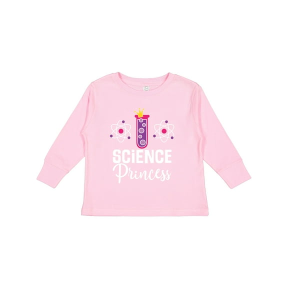Inktastic Scientist Girls Science Princess Girls Long Sleeve Toddler T-Shirt