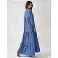 thumbnail image 6 of Printed Crew Neck Viscose Maxi Dress, 6 of 6