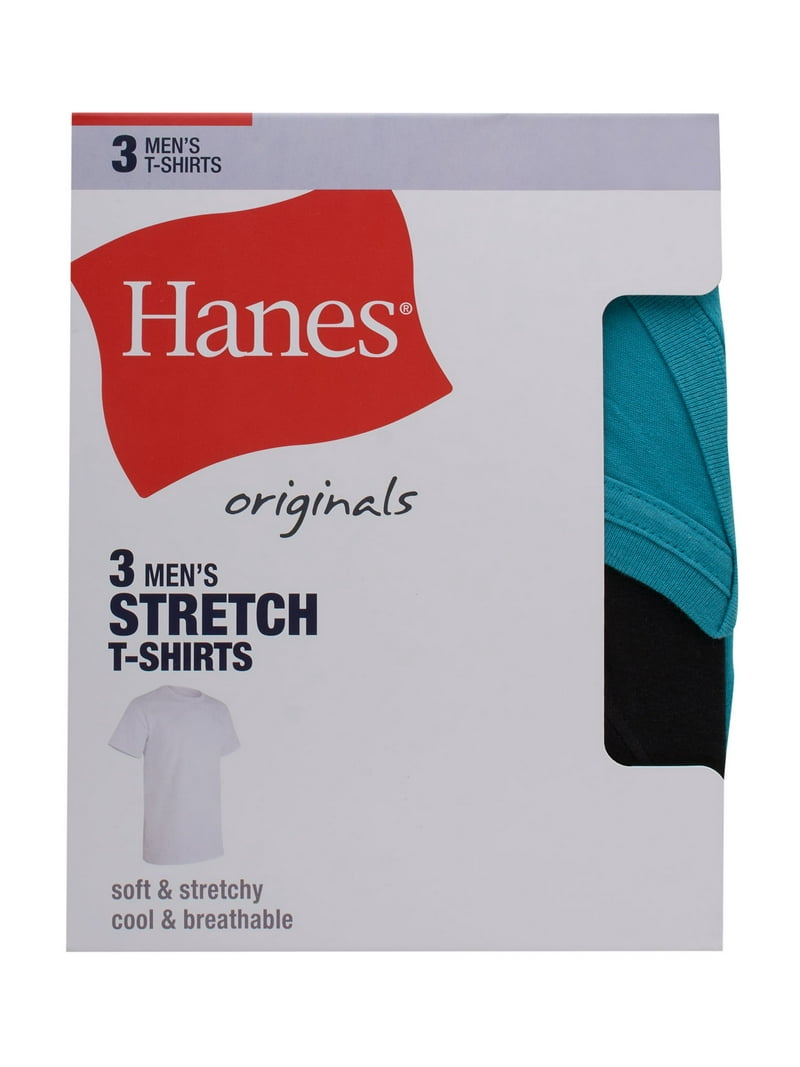 Hanes Originals Men's Stretch Crewneck T-Shirt, Moisture