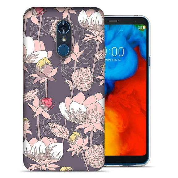 MUNDAZE LG Stylo 4 / Stylo 4 Plus Design Case - Vintage Peony Flowers Design Skin Phone Case Cover