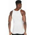 thumbnail image 2 of Hanes Men's Lightweight Cotton Moisture-Wicking Tank Undershirts, 6 Pack, Size: Medium, 2 of 6