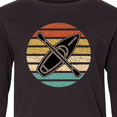 thumbnail image 4 of Inktastic Kayaking Gift Retro Kayak Boating Long Sleeve Youth T-Shirt, 4 of 5