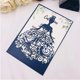 thumbnail image 3 of Invitación de boda con corte láser para niña, sobre opcional, tarjeta interna, suministros de fiesta personalizados, 10 colores, 50 unidades, 3 of 4