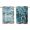 Turquoise, variant on Blue Teal Spring Floral Kitchen Curtains Small Short 39 Inch Length, Modern Botanical Oil Painting Art Grommet Bedroom Living Room Curtains, Light Filtering Cafe Curtain Drapes 2 Panels Set 55''x39''