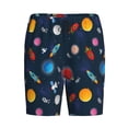thumbnail image 6 of Daiia Space Cartoon Mens Woven Stretch Pajama Short,Short Pajama Pants-4X-Large, 6 of 7