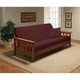 thumbnail image 1 of Madison JER-FUT-RU Stretch Jersey Futon Slipcover, Ruby, 1 of 1