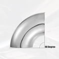 thumbnail image 5 of 3pcs OD 4 Inch 90 Degree Mandrel Bend Elbow Stainless Steel Bend Tube Pipe for Car Arc Length 235mm, 5 of 6