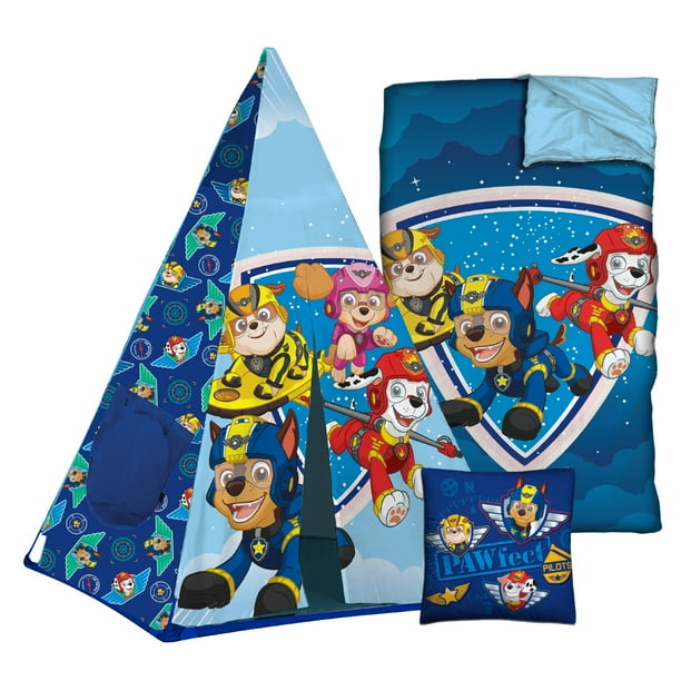paw patrol teepee pillow and slumber set