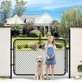 thumbnail image 6 of HITTITE Adjustable Chain Link Fence Gate Kit, PVC Coated Anti-Rust Outdoor Garden Fence Gate, Heavy Duty Pedestrian Gate Walking Fence Gate for Yard, 26"-72" Wide x 4' High., 6 of 8