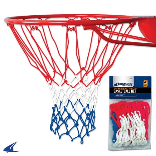 NEW Champro 21" Braided Nylon Basketball Hoop Net NG04 Red/White/Blue Colors 