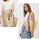 thumbnail image 2 of Bolsa de playa Trifabricy, grande, tejida en paja, para mujer, 2 of 8