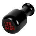 thumbnail image 5 of J2 Engineering Universal Black Manual Car Shifter Knob Aluminum Cylindrical Wine Cup Style with Adapter J2-SK-006-BK, 5 of 7