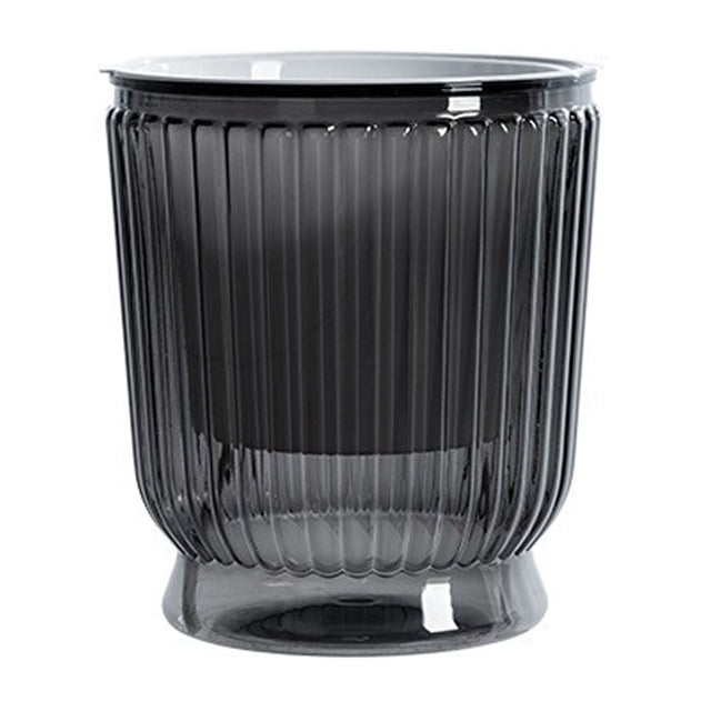 Self Watering Plant Pot Plastic Flower Pot with Water Reservoir Wick Ropes Modern Indoor Planter for Home Office Desktop