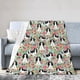 thumbnail image 1 of Manta personalizada con diseño de leopardo de Catahoula, para amantes de los perros, con flores y flores, suave y acogedora manta de vellón para sofá, cama, sala de estar, decoración de 50 x 40, 1 of 8