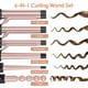 thumbnail image 2 of Rizador 6 en 1, juego profesional de rizador de cabello con calentamiento instantáneo con 6 barriles de cerámica intercambiables (0.35'' a 1.25'') y 2 ajustes de temperatura, guante protector contra e, 2 of 5