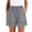 Light Gray #053, variant on Womens Casual Shorts Wide Leg Bermuda Shorts Elastic High Waist Lace Trim Summer Beach Shorts with Pocktes, S