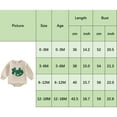 thumbnail image 4 of Bagilaanoe Newborn Baby Girl Boy Oversized Romper Sweatshirt Long Sleeve Bodysuits Letter Print Pullover 3M 6M 12M 18M Infant Casual Tee Tops, 4 of 7
