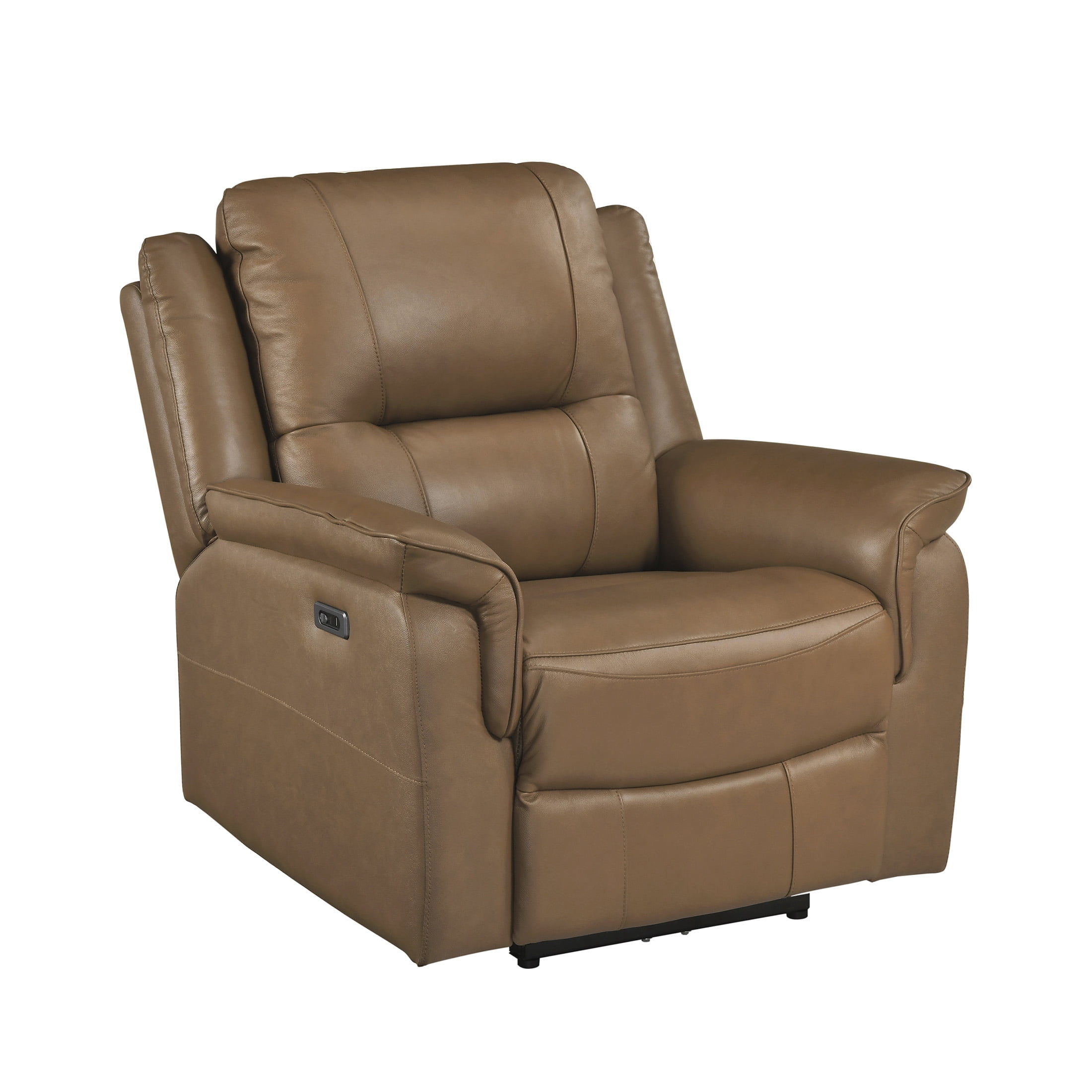 OakvillePark Monterra Leather Match Power Reclining Chair, Brown