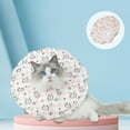thumbnail image 4 of Cat Cone Collar, Adjustable Drawstring Breathable And Protective Cat Elizabethan Collar For Cat Kitten Prevent From Licking Wounds, 4 of 8