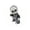 A, variant on 4 Cool Resin Skateboard Themed Skull Figurines Stylish Mini Skull Character Statues for Desk and Halloween Decor