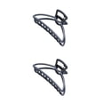 thumbnail image 1 of maskred Pinces de Mode Grand Style Simple à Portée de Main Style Simple Robuste Exquis Accessoires Barrettes pour Femmes Noir/arc 2Set, 1 of 6