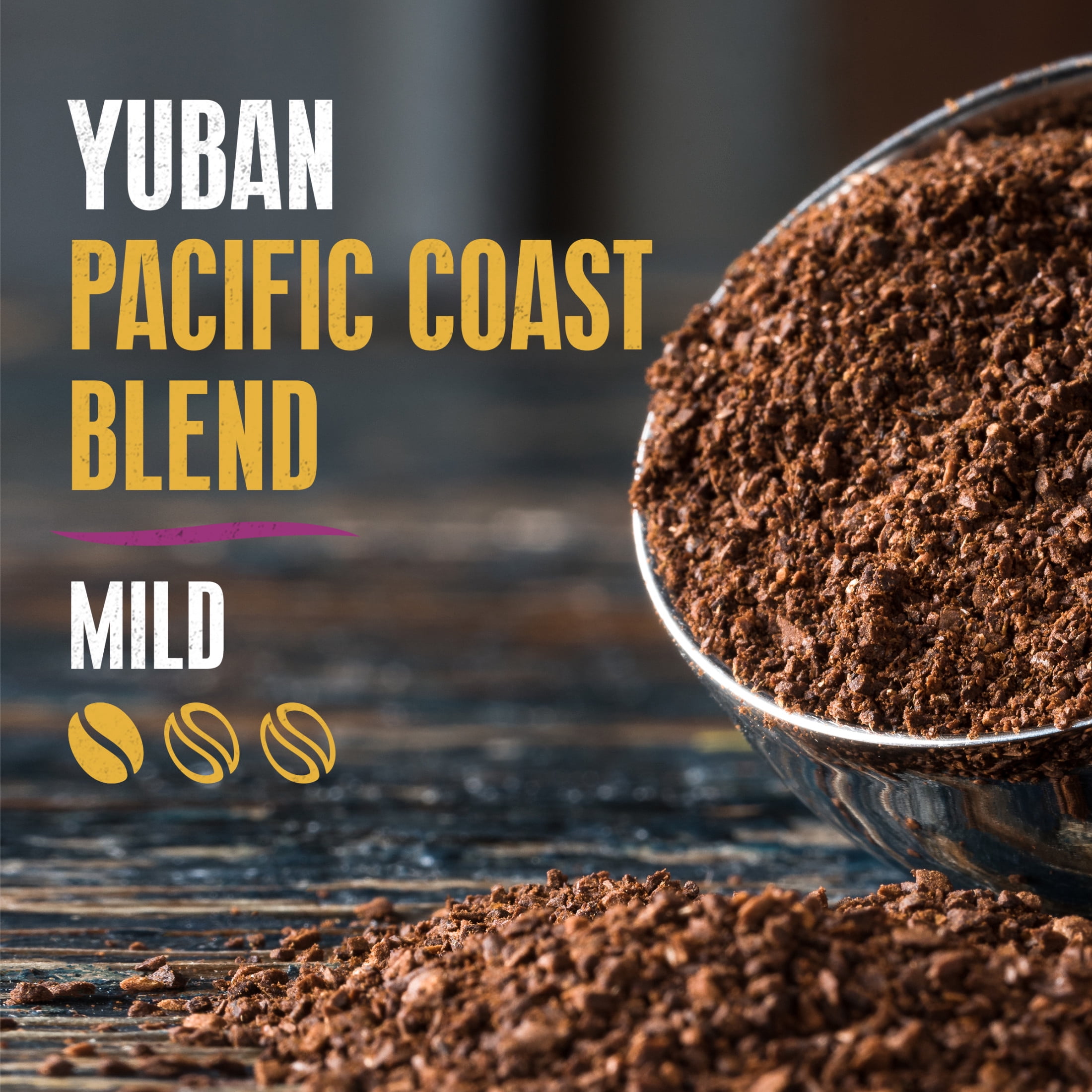 Yuban Pacific Coast Blend Mild Light Roast Ground Coffee, 25.3 oz Canister