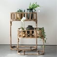 thumbnail image 2 of Creative Co-Op Handmade Woven Rattan Planters, Natural, Set of 2, 2 of 5