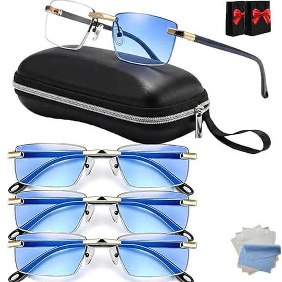 Self Adjusting Glasses Auto Focus, Smart Lenses Glasses For Men Women, Self Adjusting Reading Glasses Auto Focus For Near And Far Vision With Anti Blue Light Feature