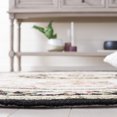 thumbnail image 4 of Safavieh Chelsea Patton Floral Area Rug, Ivory/Black, 4'6" x 6'6" Oval, 4 of 11