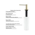 thumbnail image 2 of Kitchen Sink Soap Dispenser Countertop Pump Hand Lotion Built In Bottle Stainless Steel Screw Soap, 2 of 5
