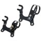 thumbnail image 4 of Adjustable Black Bicycle Bike Disc Brake Bracket Frame Adaptor Mounting Holder, 4 of 5