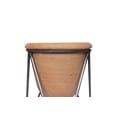 thumbnail image 3 of Creative Co-Op Terracotta Pot with Metal Stand (Set of 2 Pieces), 3 of 5
