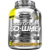 MuscleTech Essential Series Platinum 100% Iso-Whey Peanut Butter Chocolate Twist Dietary Supplement Powder 3.33 pounds