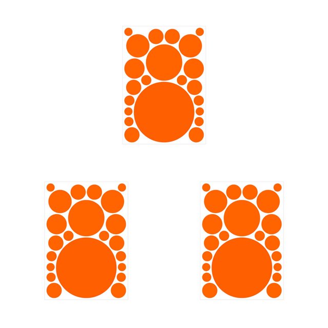Inteprter 1 Juego de calcomanías de pared, adorno de escena para el hogar, póster de adorno simple DIY redondeado para niños, pegatinas de puntos para Type1 NO1 Inteprter CBP337272