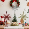 thumbnail image 6 of MOMOJIA Elegant Reflective Metal Christmas Tree Toppers Star Hollow Designs For Holiday Season, 6 of 17