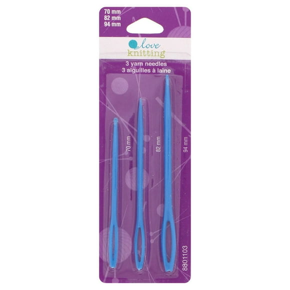 LOVE KNITTING Aiguilles à laine - en plastique - 3 mcx 3mcx